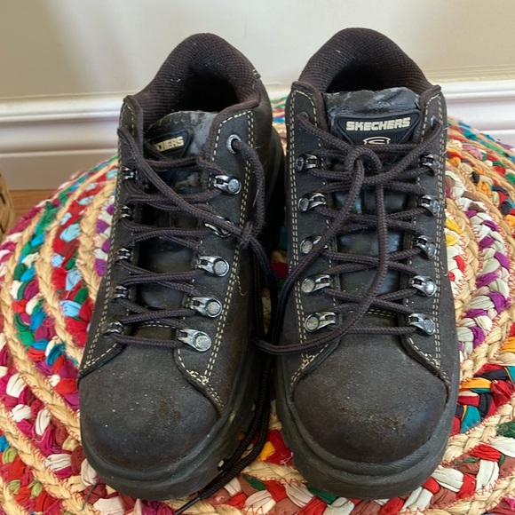 Skechers Brown Suede Jammers Sneakers Durable Everyday Wear - Picture 1 of 7